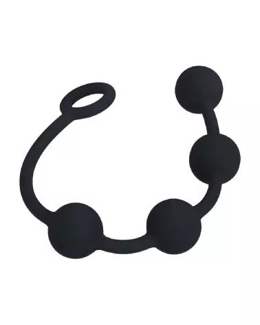 Image des Balles Anales en Silicone Noir de Levelz by Shots, 30mm-3