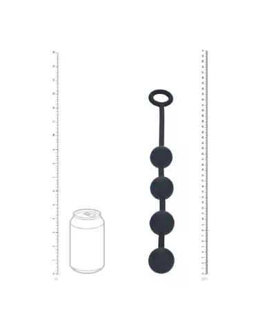Image des Balles Anales en Silicone Noir de Levelz by Shots, 30mm-4