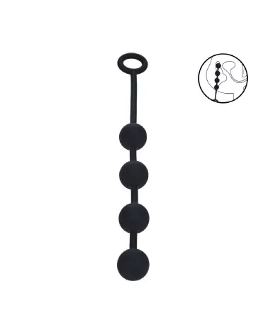 Image des Balles Anales en Silicone Noir de Levelz by Shots, 30mm-7