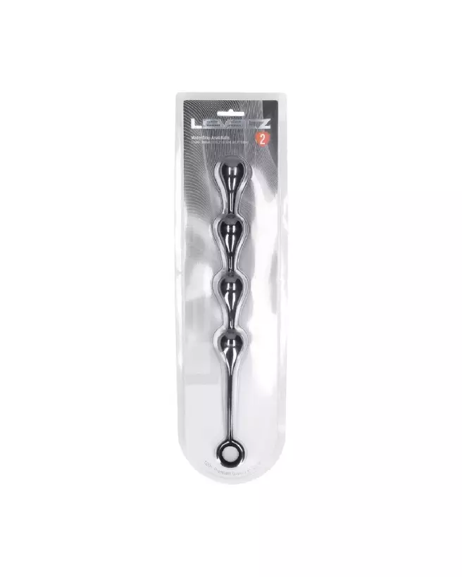 Image des Boules Anales en Silicone Waterdrop 30mm Noir par Levelz by Shots-1