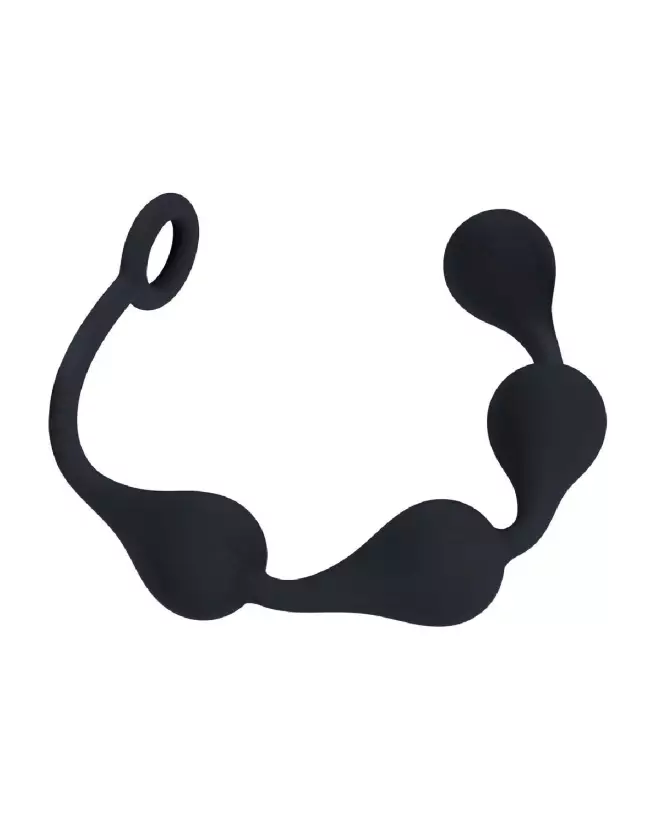 Image des Boules Anales en Silicone Waterdrop 30mm Noir par Levelz by Shots-3