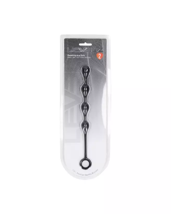 Image des Boules Anales Waterdrop en Silicone Noir 20mm par Levelz by Shots-1