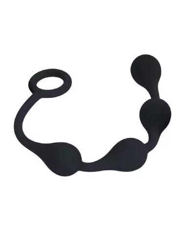Image des Boules Anales Waterdrop en Silicone Noir 20mm par Levelz by Shots-3