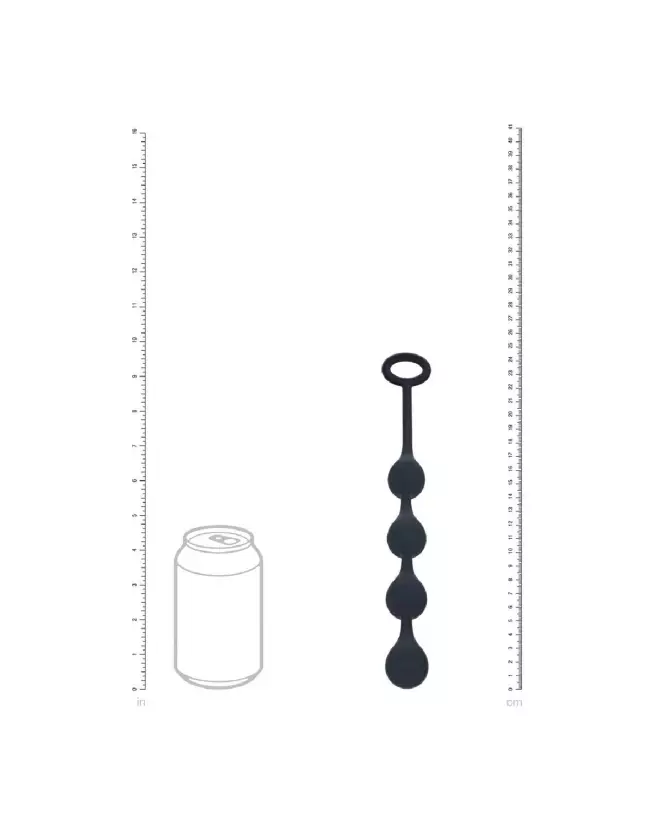 Image des Boules Anales Waterdrop en Silicone Noir 20mm par Levelz by Shots-4