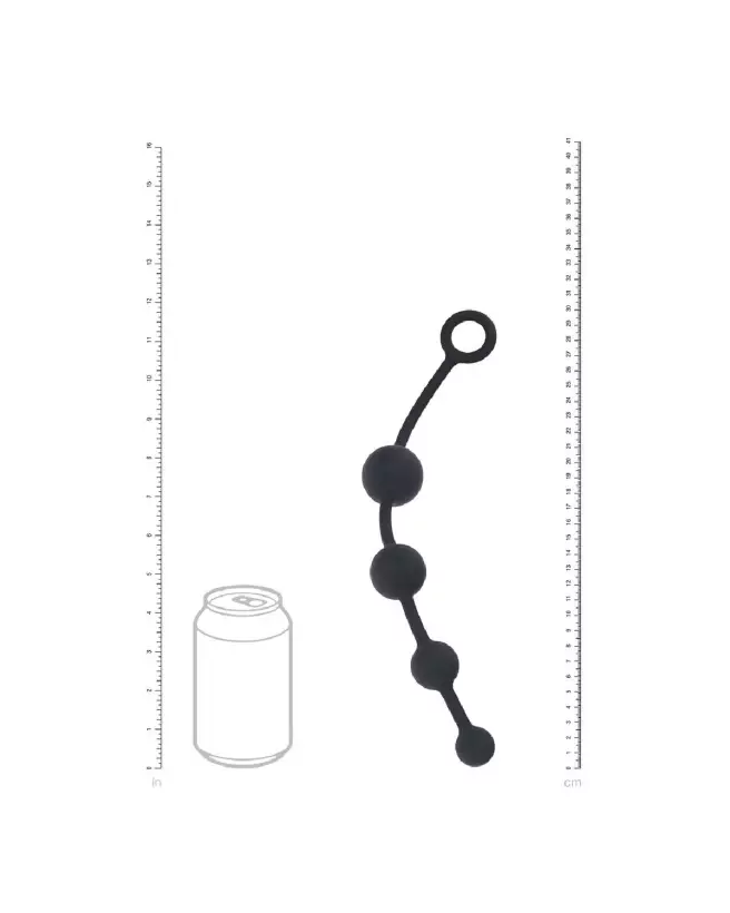 Perles anales en silicone noir courbées de Levelz by Shots pour confort et plaisir-3