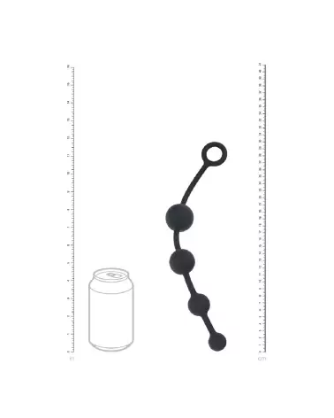 Perles anales en silicone noir courbées de Levelz by Shots pour confort et plaisir-3