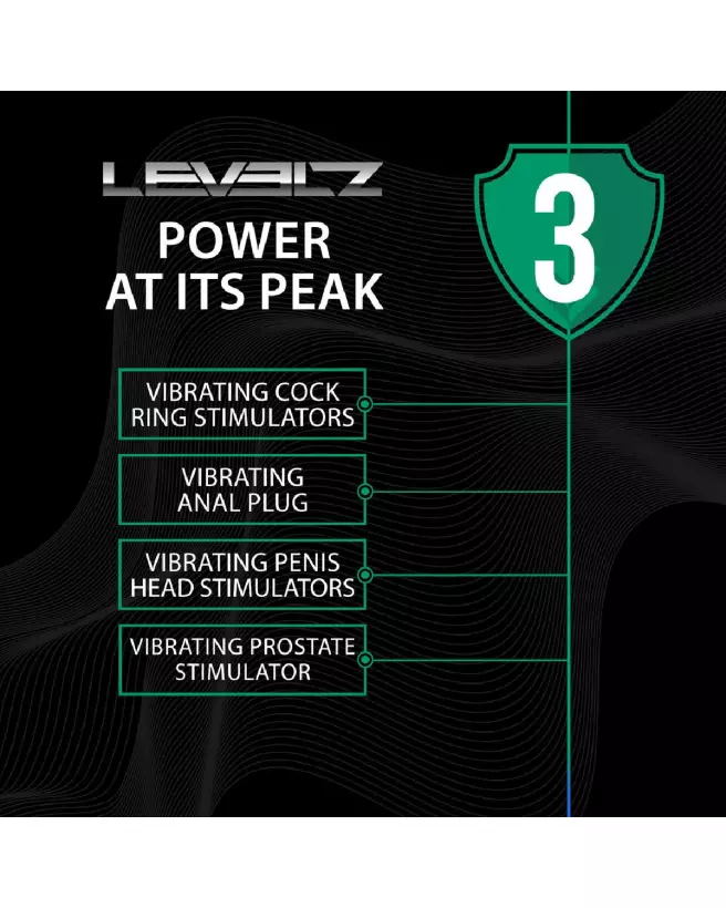 Cockring vibrant noir en silicone liquide de Levelz by Shots-4