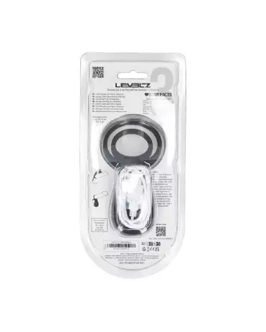 Anneau vibrant Levelz by Shots pour pénis et testicules avec stimulateur en forme de patte, noir-2