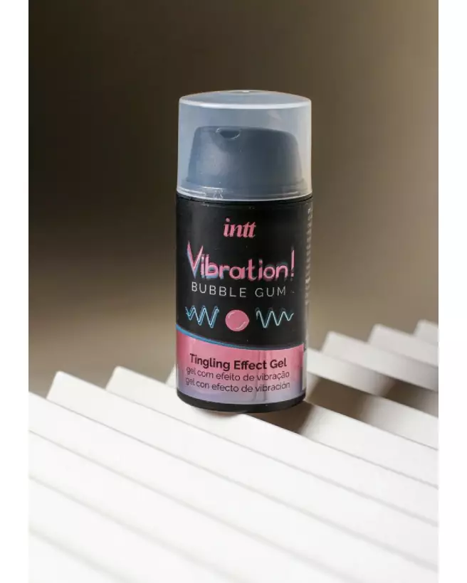 Image de crème stimulante Intt Vibration! Bubble Gum 15 ml pour plaisir intime-4