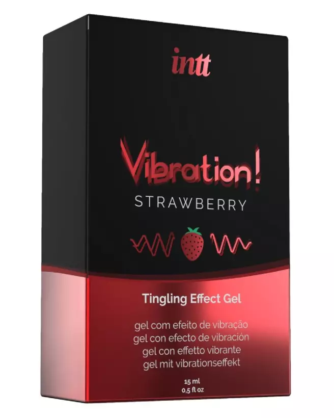 Crème stimulante Intt Vibration Strawberry 15 ml pour sensations intimes-1
