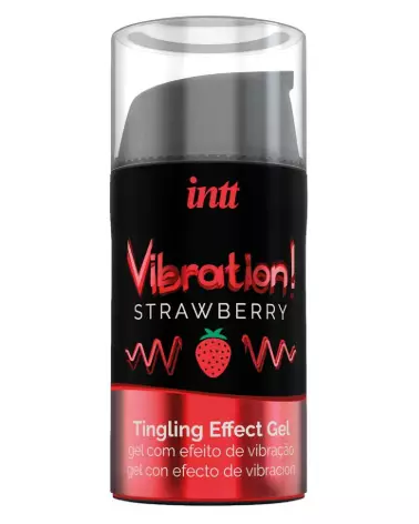 Crème stimulante Intt Vibration Strawberry 15 ml pour sensations intimes-2