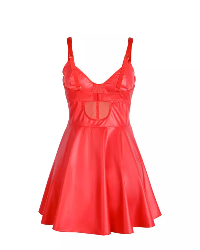 Robe Wetlook Rouge L/XL Paris Hollywood Sexy et Élégante-6