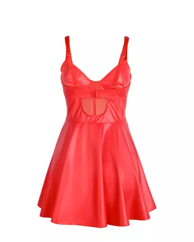 Robe Wetlook Rouge L/XL Paris Hollywood Sexy et Élégante-6