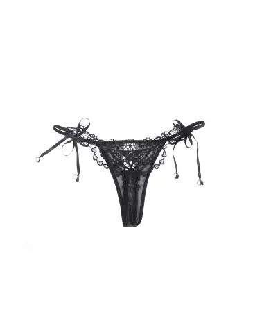 String Guipure Dos Noir Paris Hollywood L/XL - Lingerie Élégante et Séduisante-5