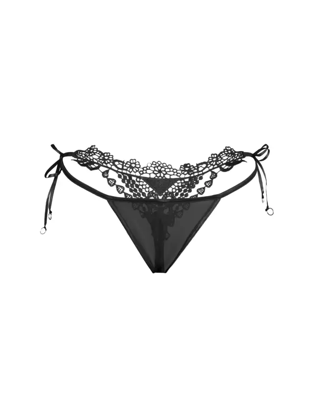 String Guipure Dos Noir Paris Hollywood L/XL - Lingerie Élégante et Séduisante-6