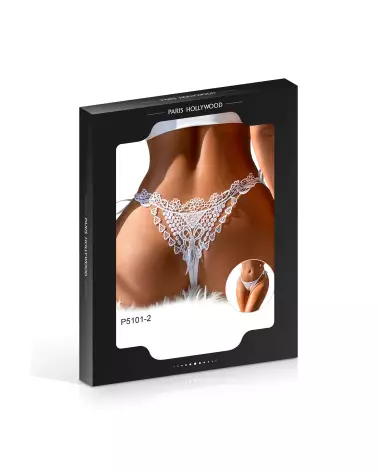 String Guipure Dos Blanc S/M de PARIS HOLLYWOOD, lingerie élégante et confortable-2