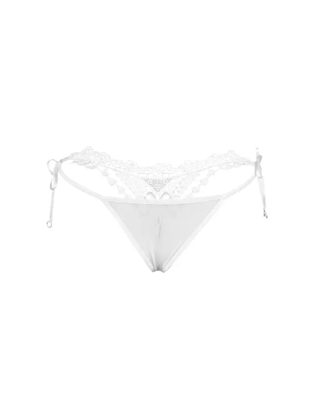 String Guipure Dos Blanc S/M de PARIS HOLLYWOOD, lingerie élégante et confortable-4