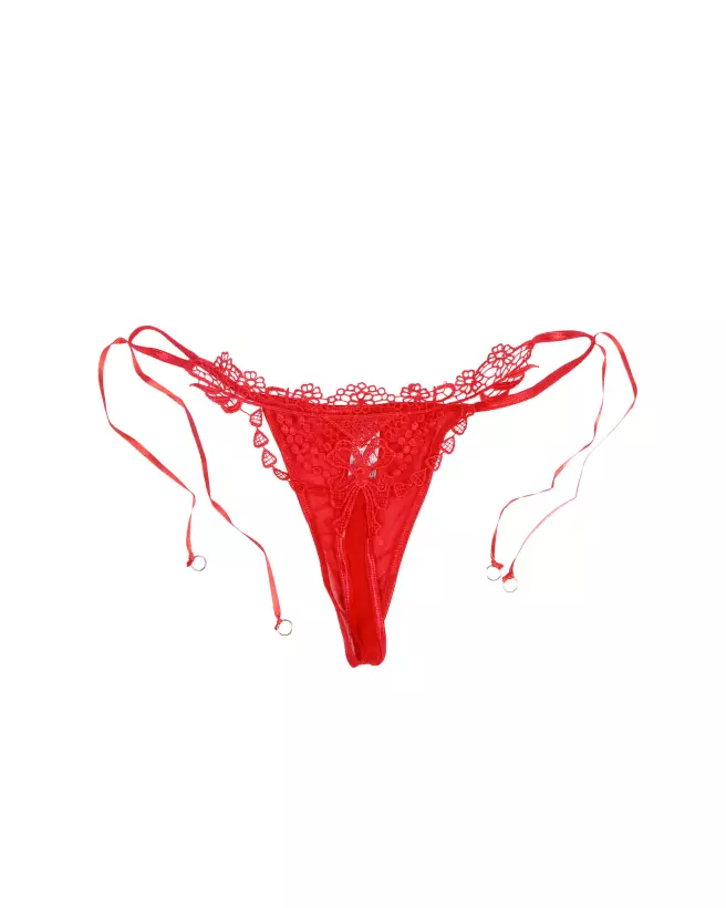String STG Guipure Dos Rouge L/XL Paris Hollywood en dentelle élégante-4